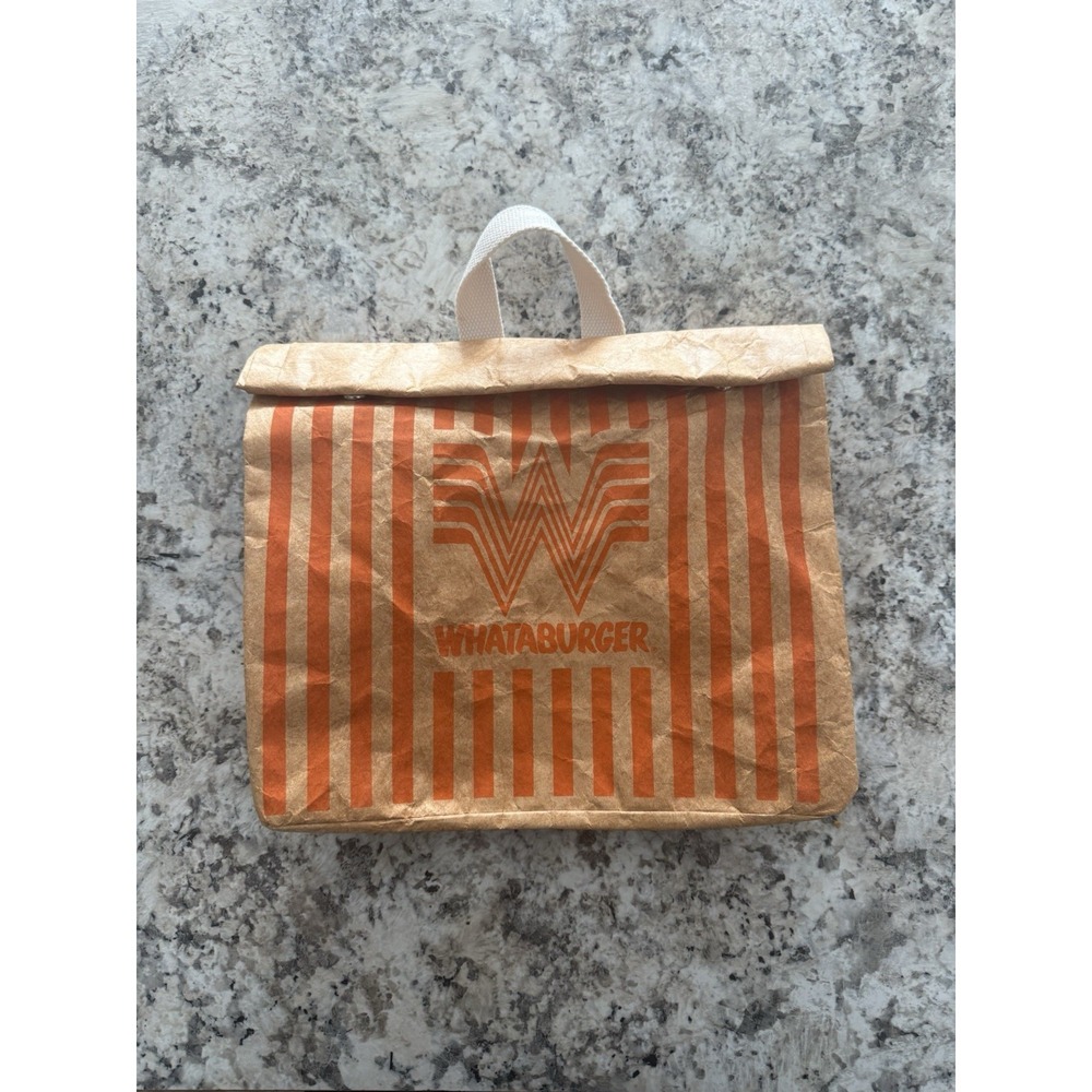 Whataburger To-Go Bag Backpack Tyvek Flying W Logo Novelty Rucksack Daypack New